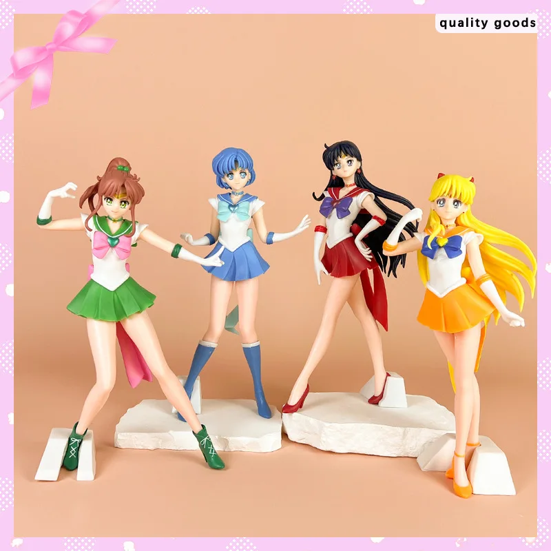 

Набор аниме-фигурок Сейлор Мун - 23 см Meiou Setsuna Glitter & Glamours Kaiou Michiru Haruka Tomoe Hotaru Фигурка Игрушка в подарок