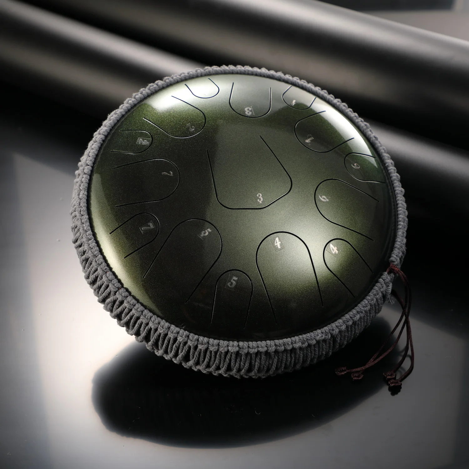 14" 15-note  Premium Pearl Finish Stainless Steel Tongue Drum: C/D Tone Handpan for Healing, Easy Play Percussion Gift