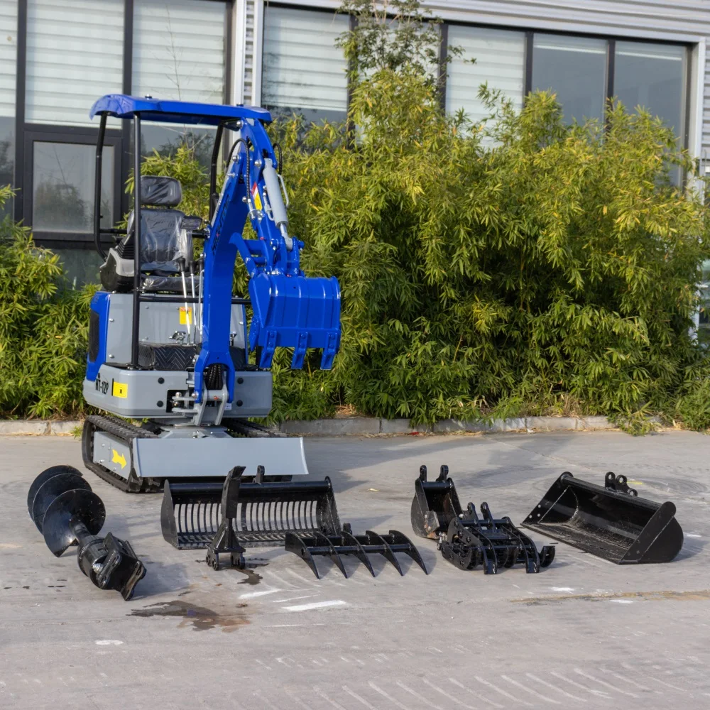 1 Ton 1.2Ton Mini Excavator Small Digger With Hydraulic Thumb Clip