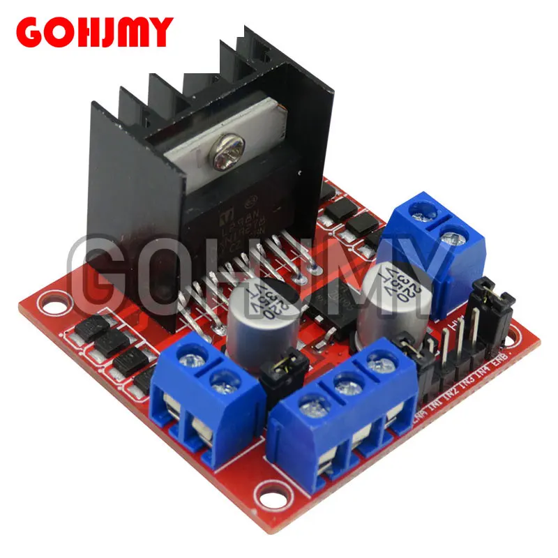 Módulo de placa de controlador L298N, motor paso a paso, robot de coche inteligente, placa de pruebas peltier, controlador de Motor de CC de alta potencia L298 para arduino