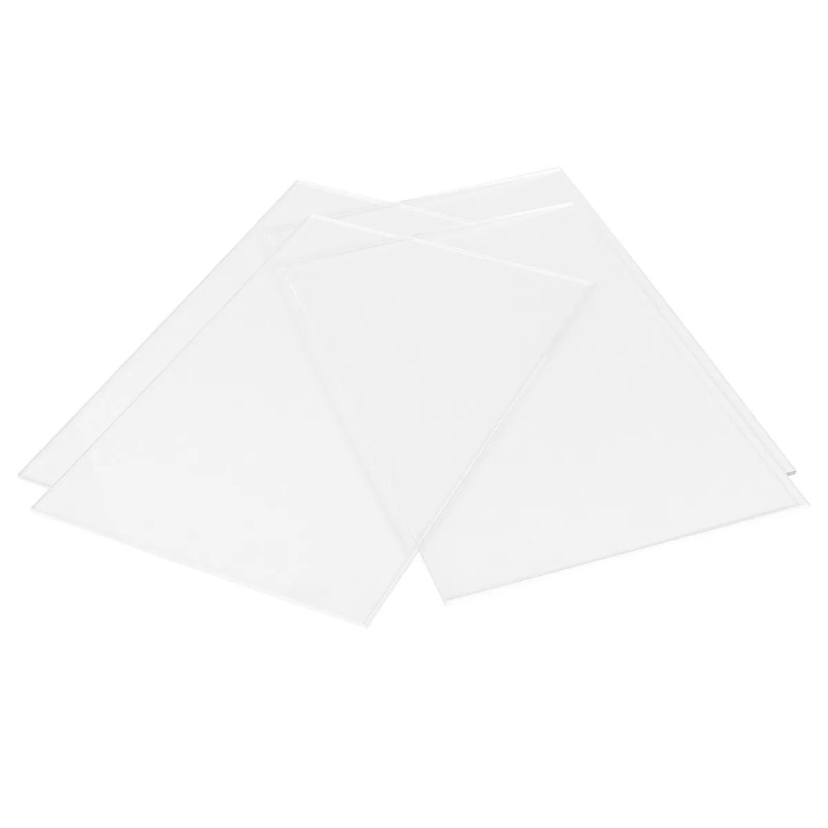 

4pc Laser Cut Plastic Sheets Transparent Acrylic Diy Keychain Template Precision Cutting Tool For Craft Making Handicraft