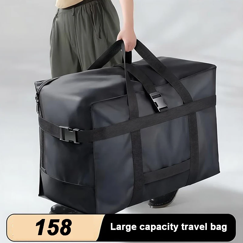Oversized Storage Duffle Bag Canvas Heavy Duty Moving Bag Great for Traveling, Camping, Moving College Kids, Large Items Storage