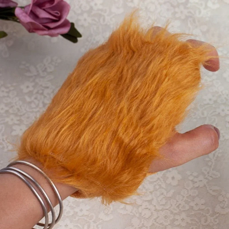 Animal Ears Headband Bowtie Tail Glove Plush Lion Costume Birthday Party Christmas Halloween Cosplay Costumes Props