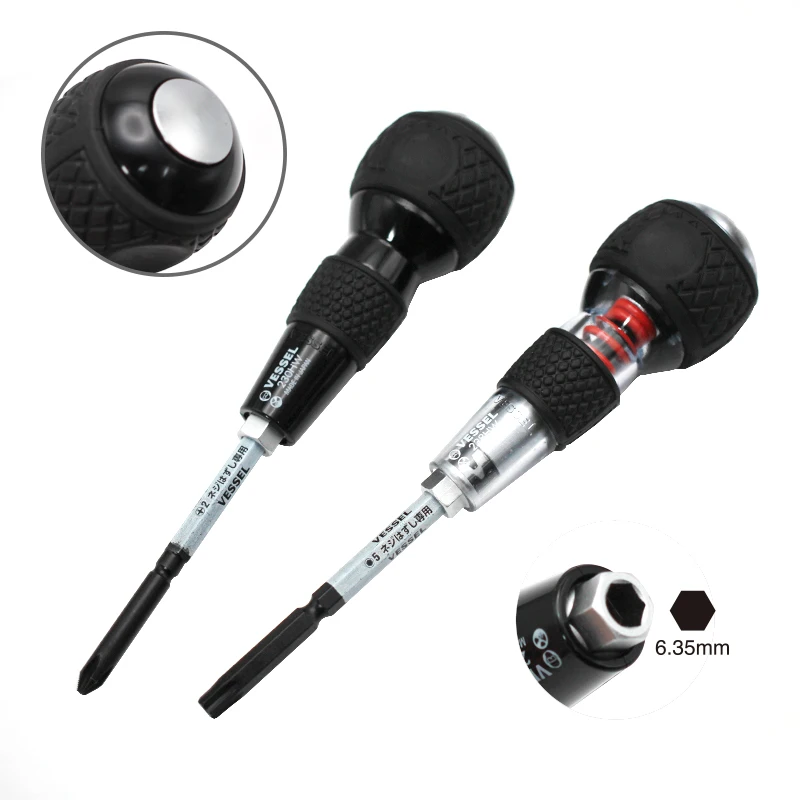 Imagem -03 - Vessel-ball Grip Impact Screwdriver Grupo Substituição Bits Intercambiáveis Cruz Hexagonal Chave de Fenda Bits 230hw 238hw2