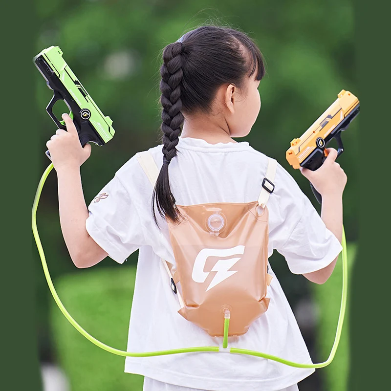 2024 배낭 물총 어린이 여름 물총 어린이 야외 해변 배낭 물총 장난감 수영장 파티 전기 물