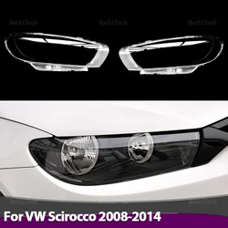 Headlight Lampshade Transparent Headlight Lens Headlamp Housing Cover Lens Light Protection For VW Scirocco pre-facelift 2008-14