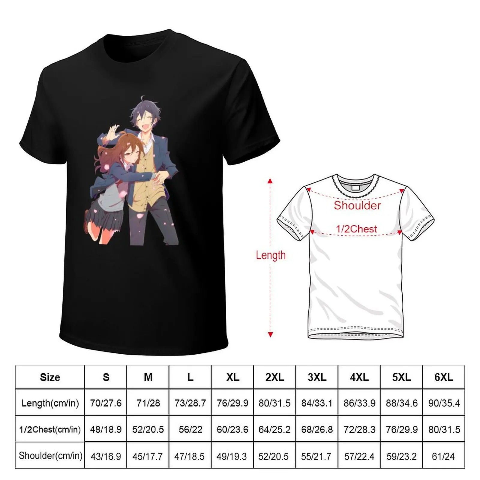 Horimiya T-Shirt heavyweights street wear Personalized t-shirt oversizeds men t shirt
