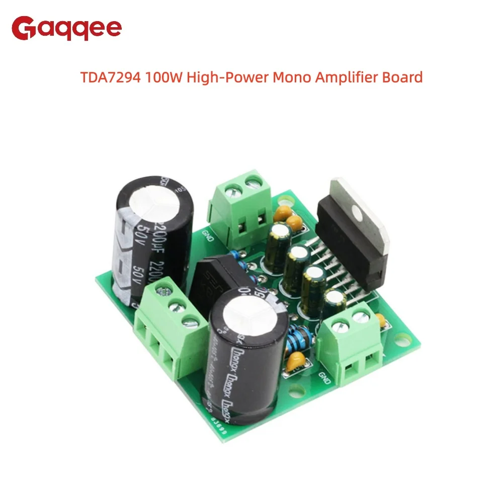 Placa amplificadora mono de alta potência tda7294 100w, módulo de amplificação de áudio de alta fidelidade de nível audiófilo, adequado para entusiastas de diy, etc.