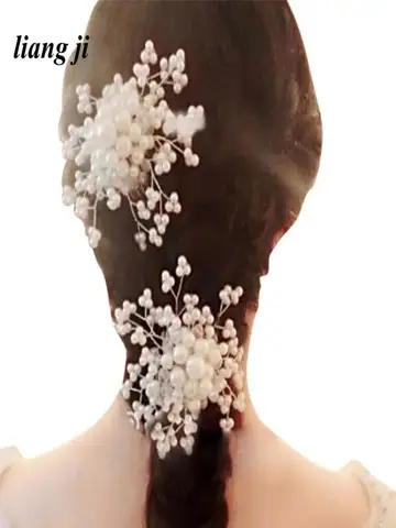 Bride Hair Band Hairpin Get Married Headband Pure Handmade Crystal Beads Hair Accessories Hair Clips Tiara Wedding корона Crown