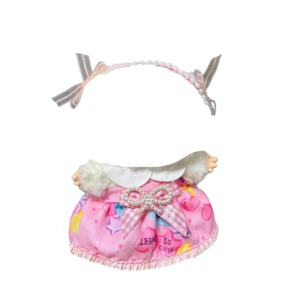 Vêtements de poupée multicolores à la mode, remplacement fait à la main pour ensembles de poupées Labubu, ensembles de vêtements de poupée DIY, poupée de 17CM