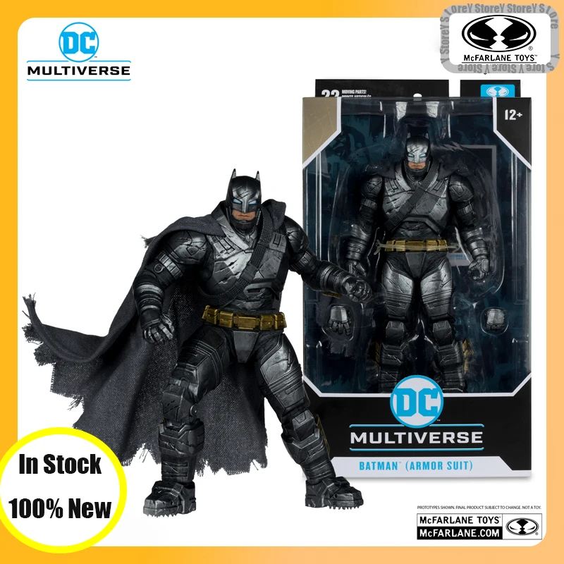 Original McFarlane ของเล่น Batman หุ้มเกราะชุดตัวเลข Batman V Superman: Dawn of Justice ภาพยนตร์ Action Figure ของขวัญที่กําหนดเอง