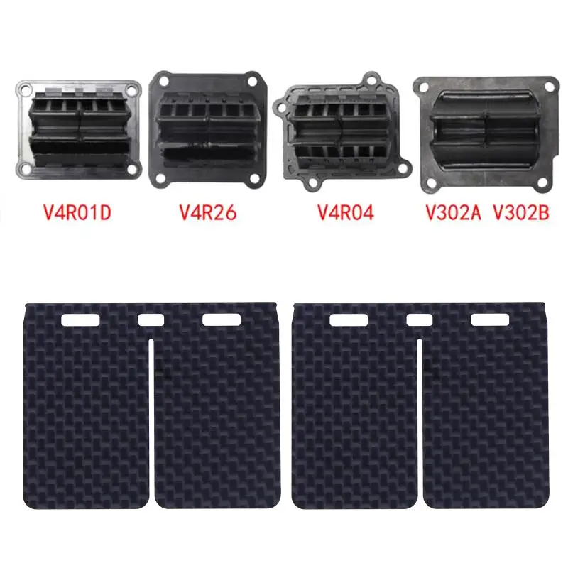 

【MO】2/4Pcs Carbon Fiber Plate 3P602H Replacement Reed Valve For V Force V302A V302B V4R01D V4R26 V4R04 For YZ125 RM125 MC125