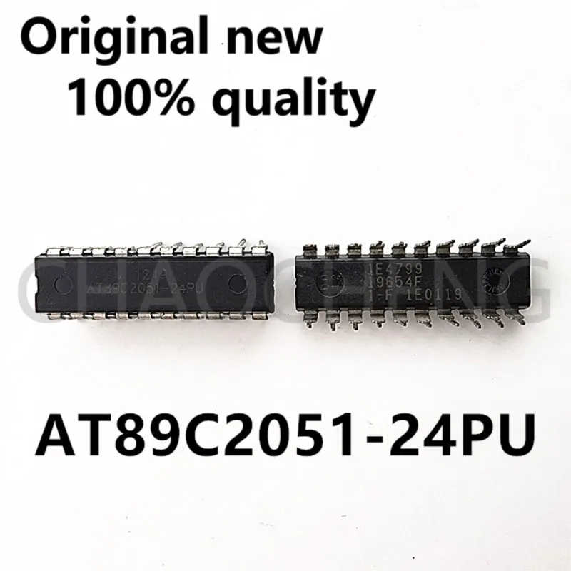 (5pcs)100% New AT89C2051-24PU AT89C2051 24PU DIP-20 Chipset