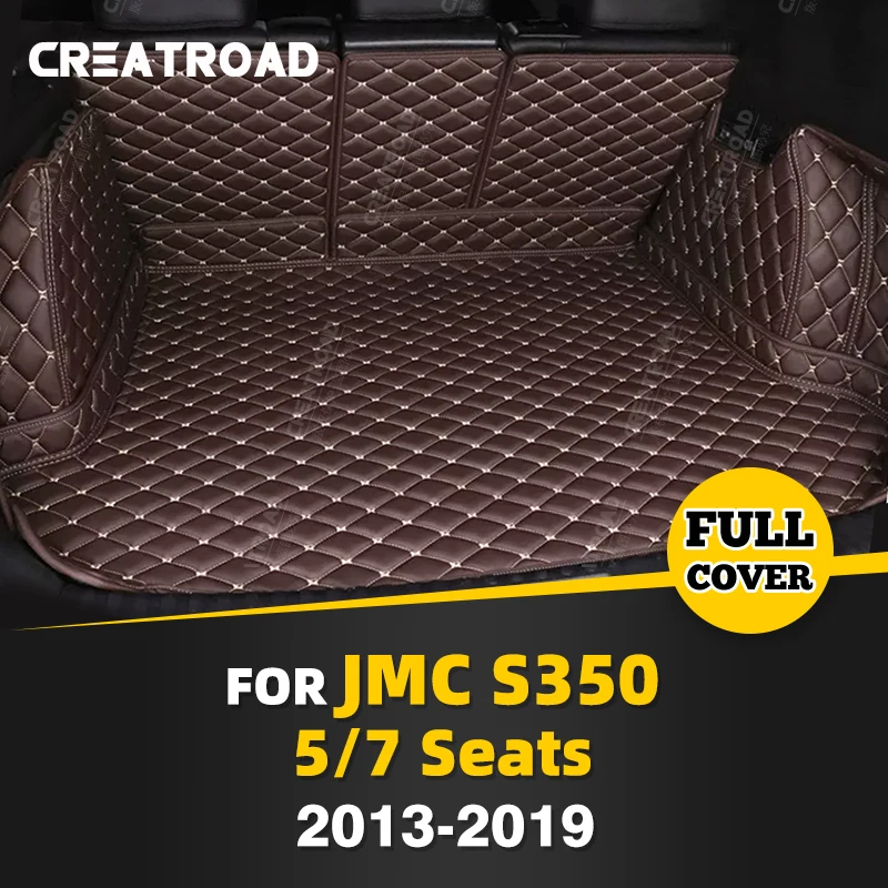 

Auto Full Coverage Trunk Mat For JMC S330 5/7-Seat 2013-2019 18 17 16 15 14 Car Boot Cover Pad Interior Protector Accessories