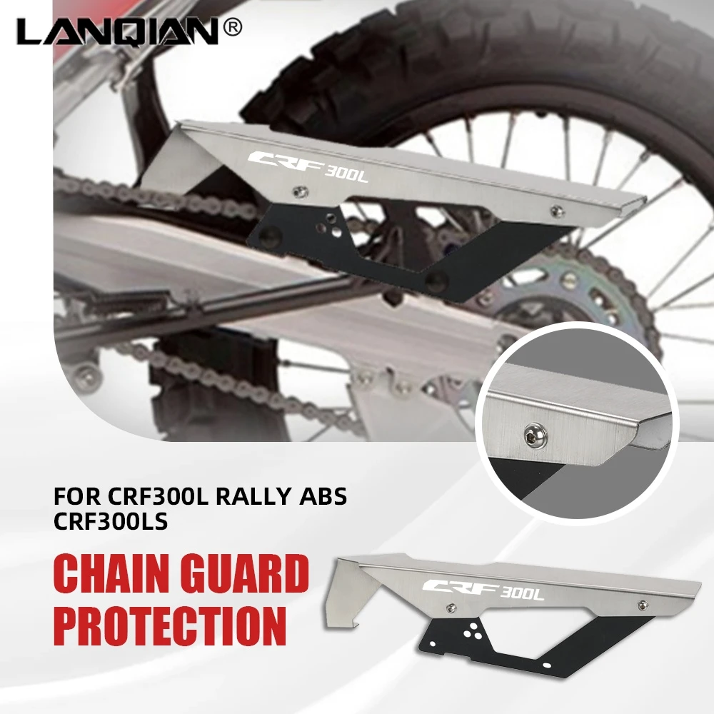 FOR HONDA CRF300L Rally ABS Chain Guide Pulley Chainring Protector Plate Guard Cover chain guard CRF300LS 2021-2022-2023-2024