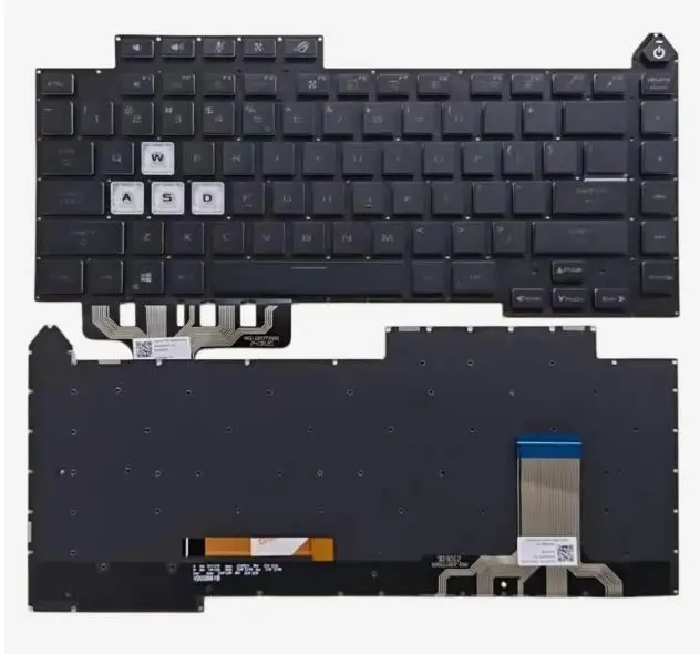 For ASUS ROG G513RW G513QR G513QE G513IM G513IE G513IC keyboard Transparent seven-color backlight for WASD four keys