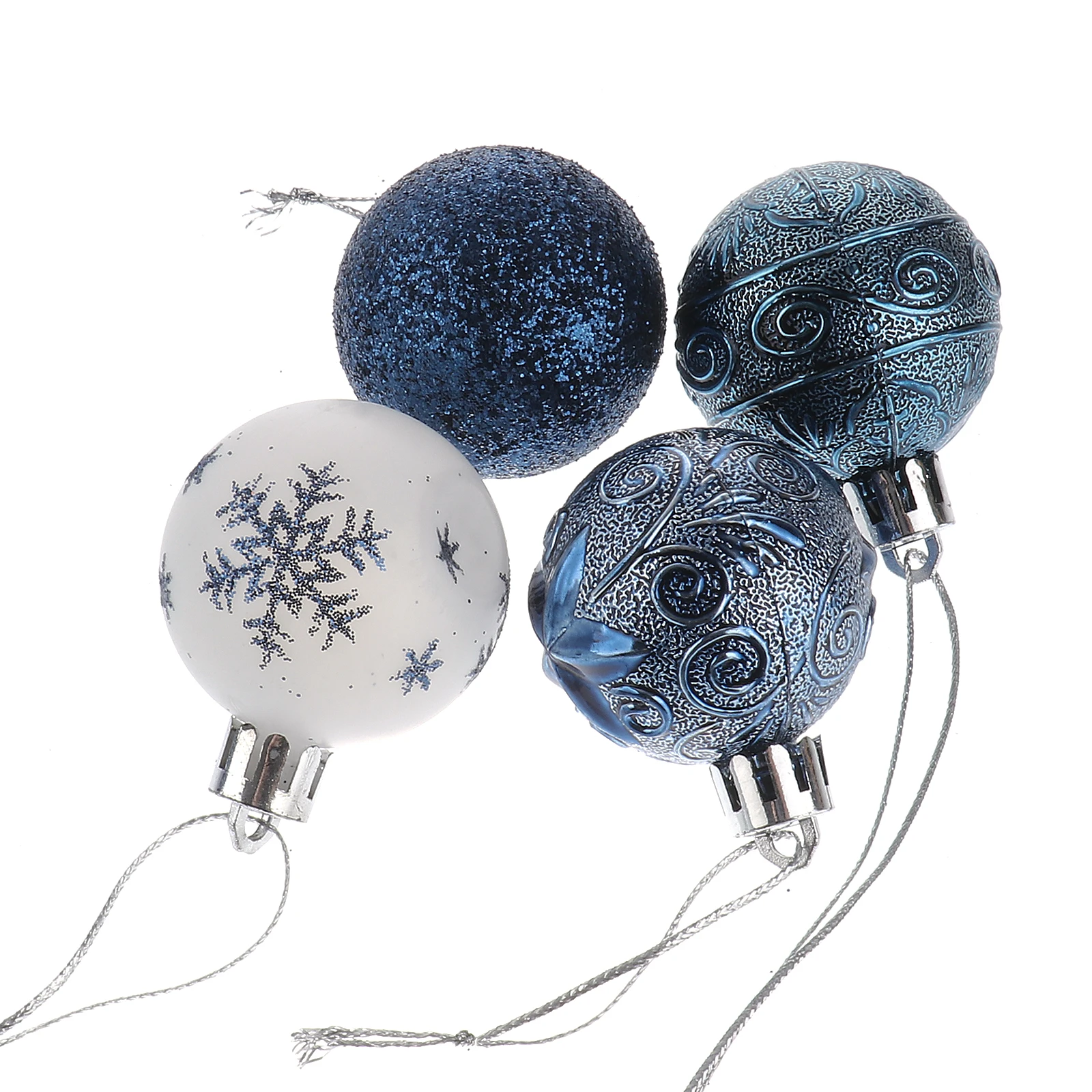 

30 Pcs Christmas Ball Decoration Practical Decorations Balls for Tree Prom Home Ornaments Round Plastic