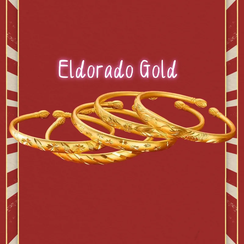 

24K gold bracelet embossed plum blossoms and stars intertwined, soft and gentle, showing the oriental charm Valentine's Day gift