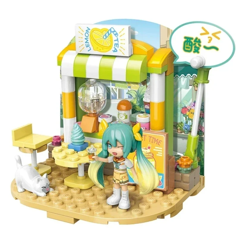 

Building Blocks Hatsune Miku Four Seasons Cute Fun Theme Assembly Home Decoration Cute Anime Miku Decoration Fashion Toys