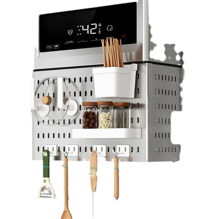 

No punching, household hole board decoration, kitchen storage rack, gas water heater, wall-mounted furnace, below the shield