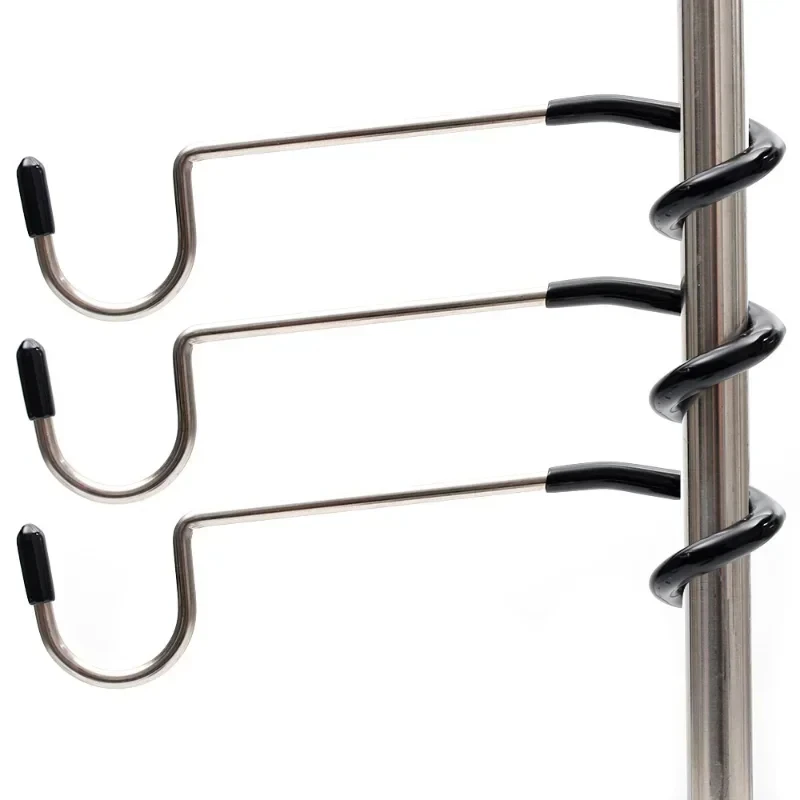 Suporte de Aço Inoxidável para Lâmpada, Gancho Portátil para Poste de Barraca, Suporte para Lanterna de Caça e Pesca, Ferramenta para Acampamento ao Ar Livre