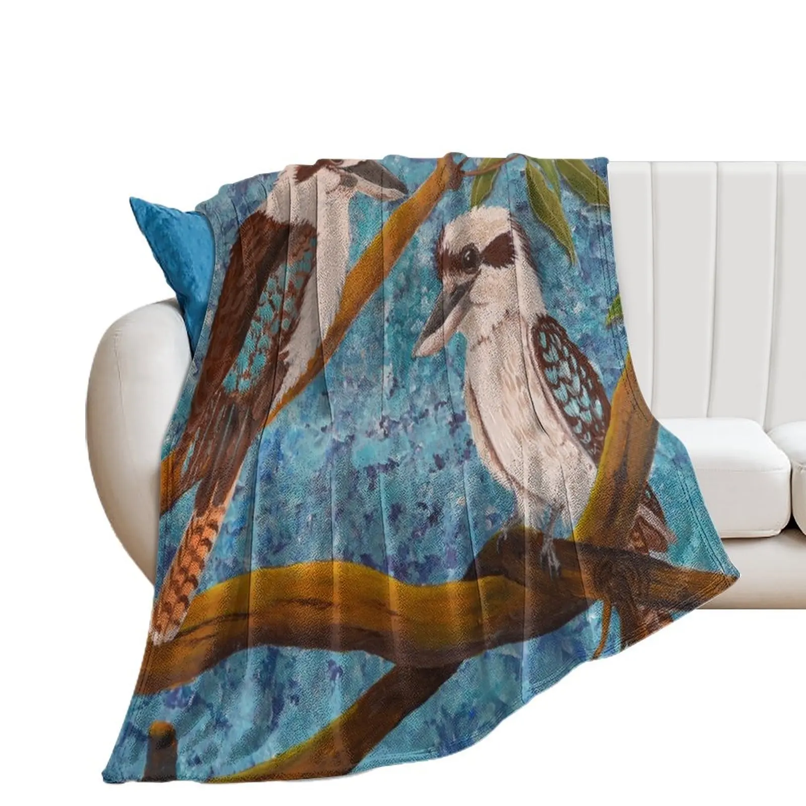 LAUGHING KOOKABURRAS Throw Blanket for sofa For Baby Sofa Quilt Blankets