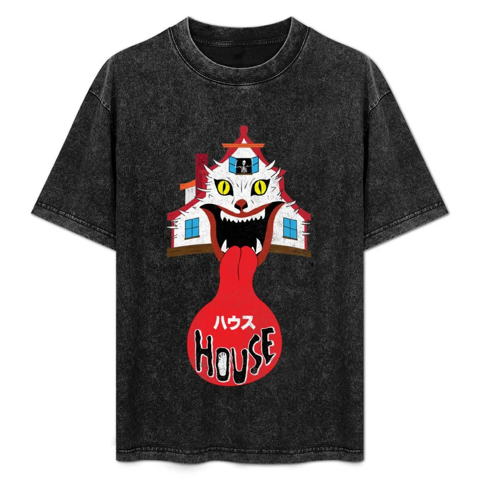 

House Housu 1977 Japanese Horror Design T-Shirt Casual Light Summer Short Sleeve Top