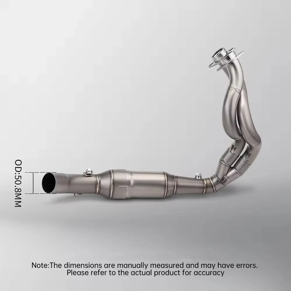 Full Exhaust System Muffler Sensor Front Middle Connection Link Pipe For ER6N Versys 650 Z650 Ninja 650 2023 to 2025years