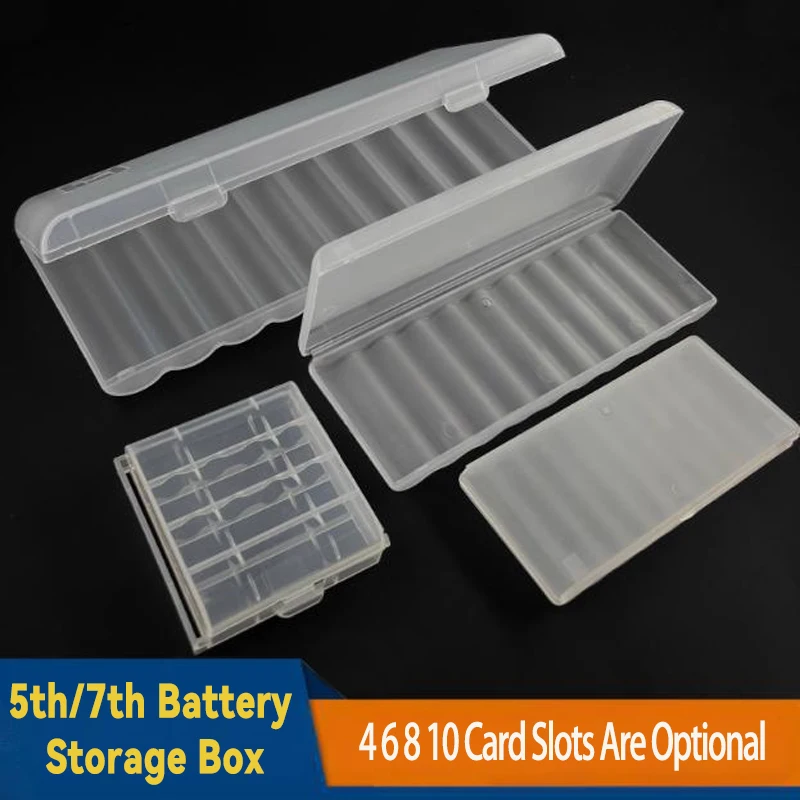 4/6/8/10 Grid 5/7 Battery Storage Box Transparent Portable Storage Box Jewelry Box Screw Box Parts Box Tool Box