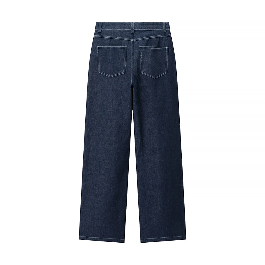 Frauen Straße Denim Weste Hosen Sets Weibliche Dünne Quadrat Kragen Ärmellose Einreiher Tops Oder Hohe Taille Jeans Lange Hosen