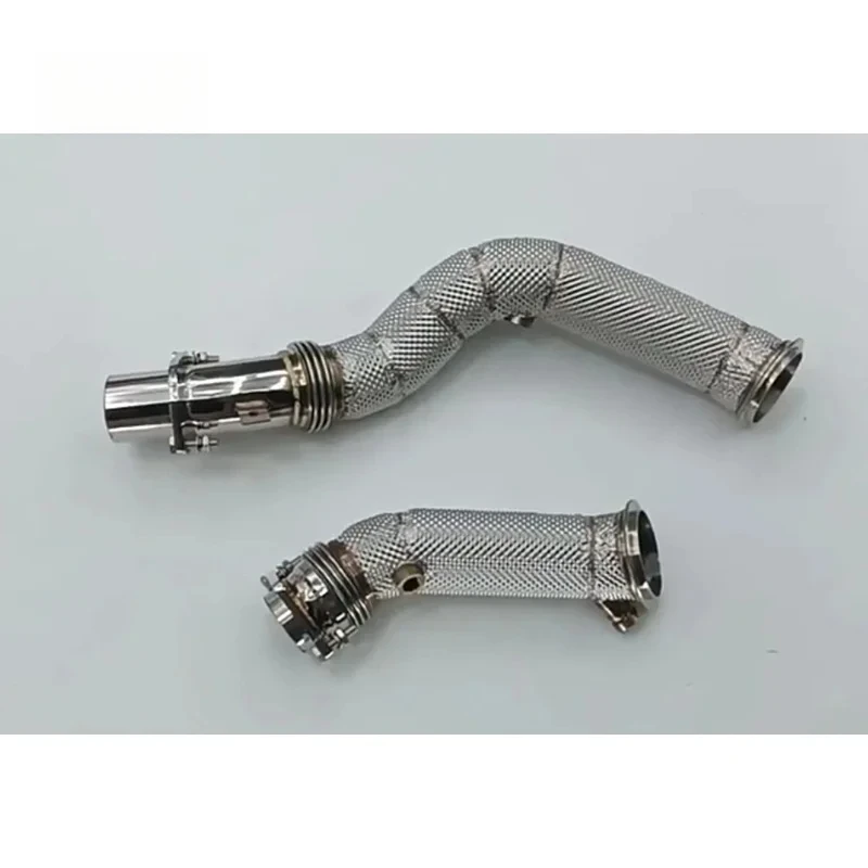 High flow Exhaust Downpipe For BMW M3/M4 F80 F82 3.0T 2014-2019 quality Stainless Steel automobile Exhaust System