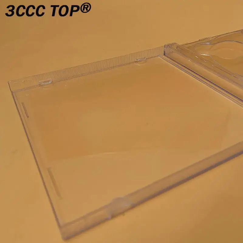 1PCS Square Transparent CD Box Empty CD Case PP Plastic Milky Transparent CD Case CD Case Capacity 2 Discs 16A