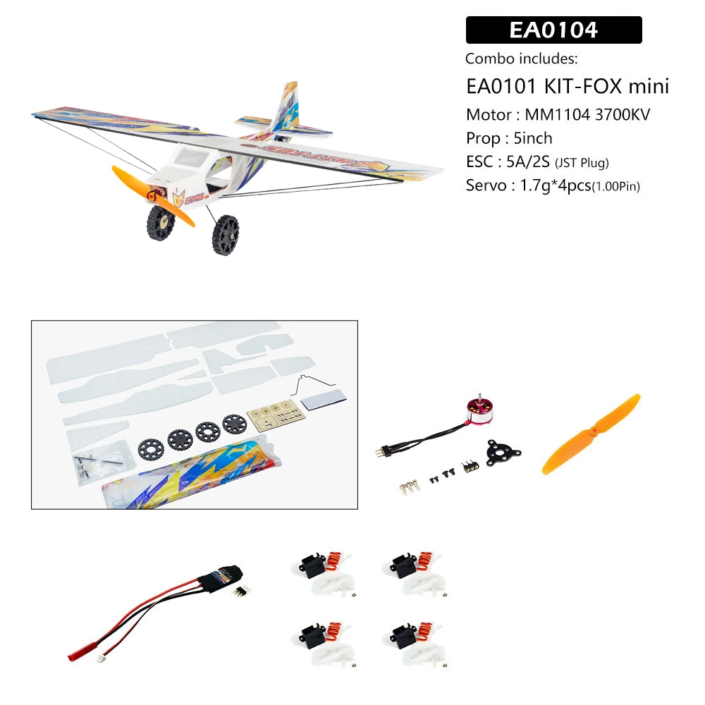 KIT-FOX V2025 RC飛行機キット 570mm、EPPフォームDIY組み立てモデル