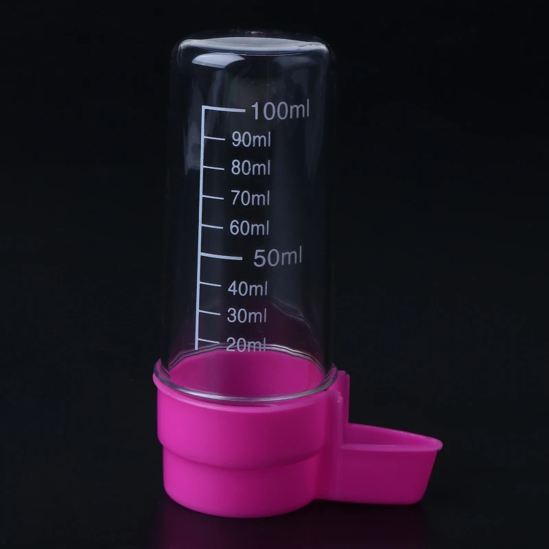 F92B 2PCS Parakeet Water Dispenser Plastic Plastic Feeder Automatic Plastic สำหรับนกขนาดกลางขนาดเล็ก