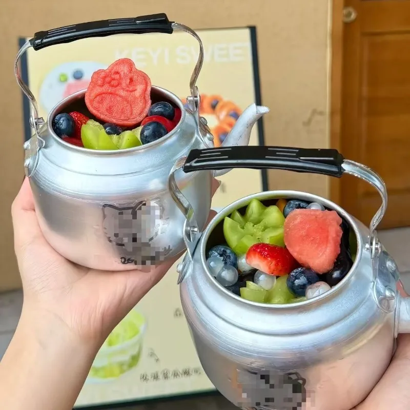 Internet celebrities popular water hangers cake pot milk teapot multi-functional old-fashioned aluminum pot