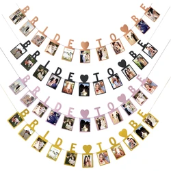 1Set Bride To Be Photo Banner Bachelorette Party Decoration Wedding Bunting Garland Engagement Hen Night Bridal Shower Supplies