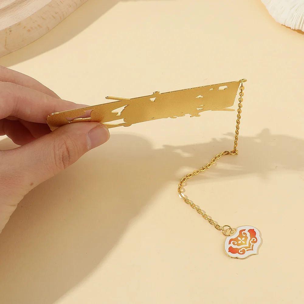 Honkai: Star Rail Cyrene Constance Cosplay Game Metal Bookmark Souvenir Hollow Out Pendant Decor Collection Hadiah Halloween