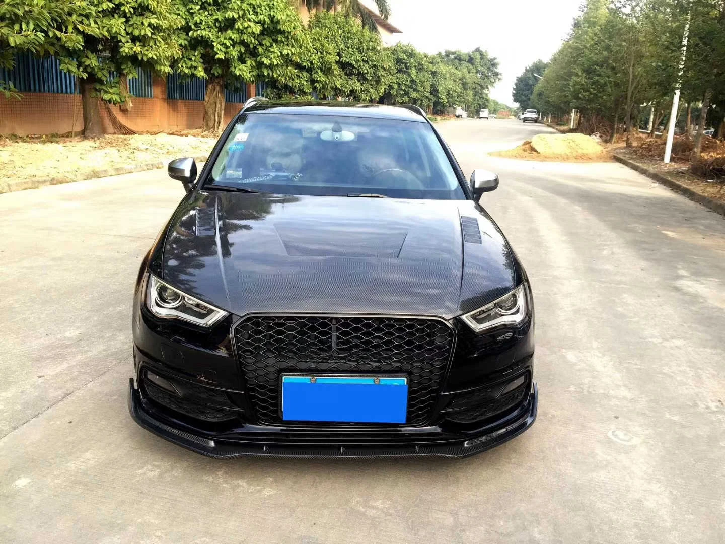 Carbon Fiber Fibre Front Bonnet Hood Fit For  A3 S3 RS3 2013-2016