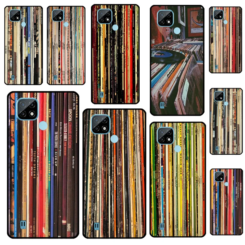 Classic Rock Vinyl Records For Realme GT Neo 5 10 11 Pro Plus C55 C35 C33 C31 C30 C21Y OnePlus 11 Nord CE 2 Lite Case