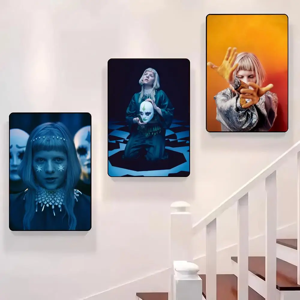 

Singer A-Aurora Aksnes Poster Sticky Wall Waterproof Home Living Room Bedroom Bar Aesthetic Decoration Perfect Gift