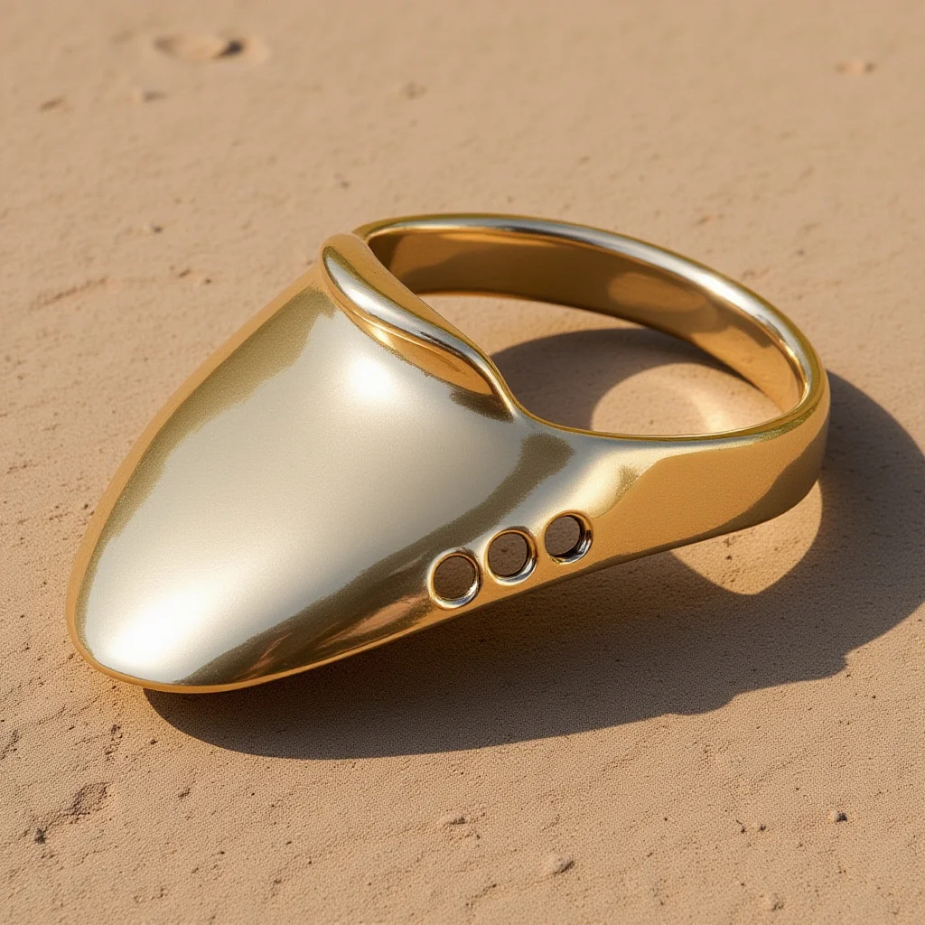 1 Set Portable Archery Brass Ring Wear-Resistant Finger Guard For Thumb Protection Traditional Oriental Archery Supply Party