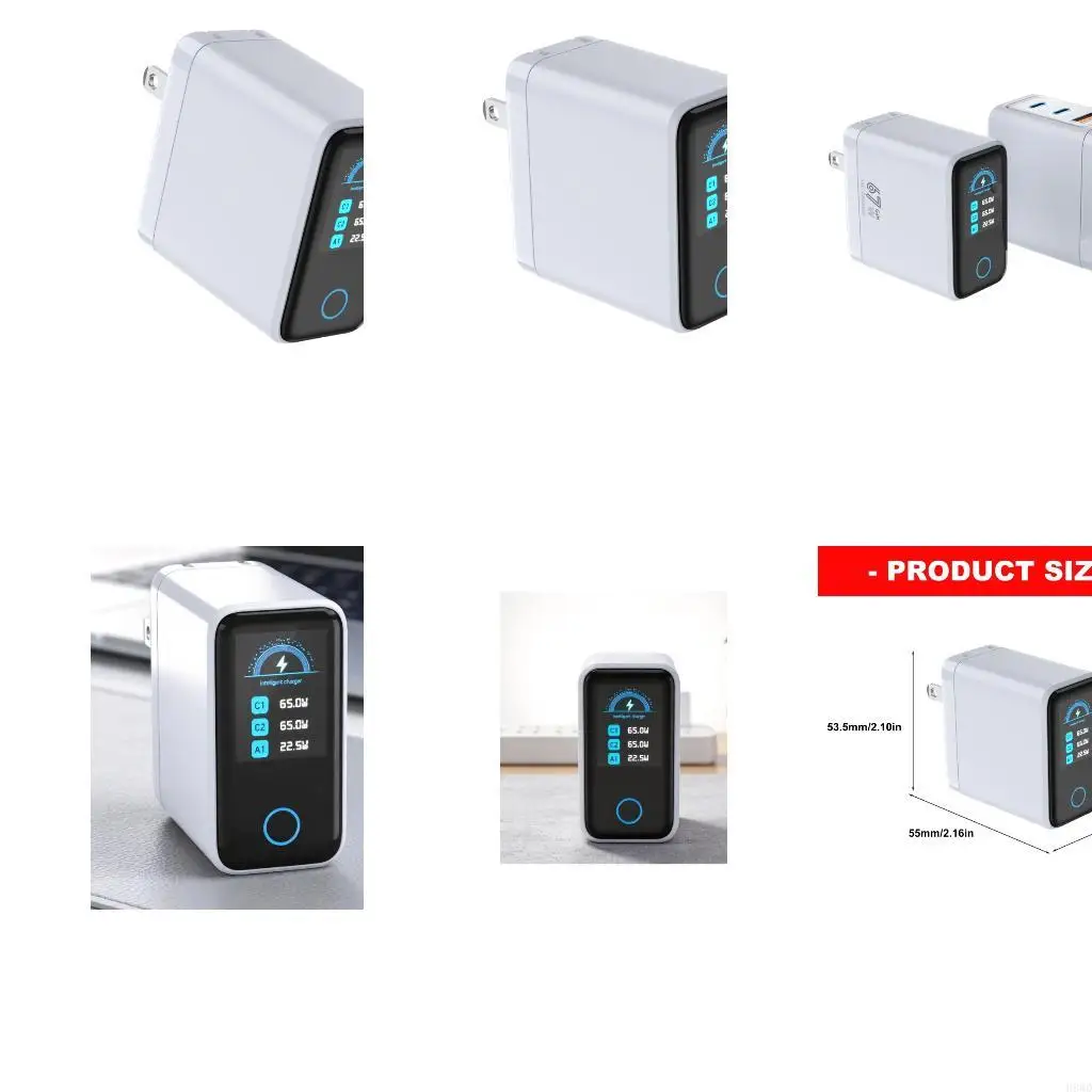 Electric Device Chargers Featuring 1 USB & 2 USB C Port with Fast for Light Weight Design and Fast Charging H8WD