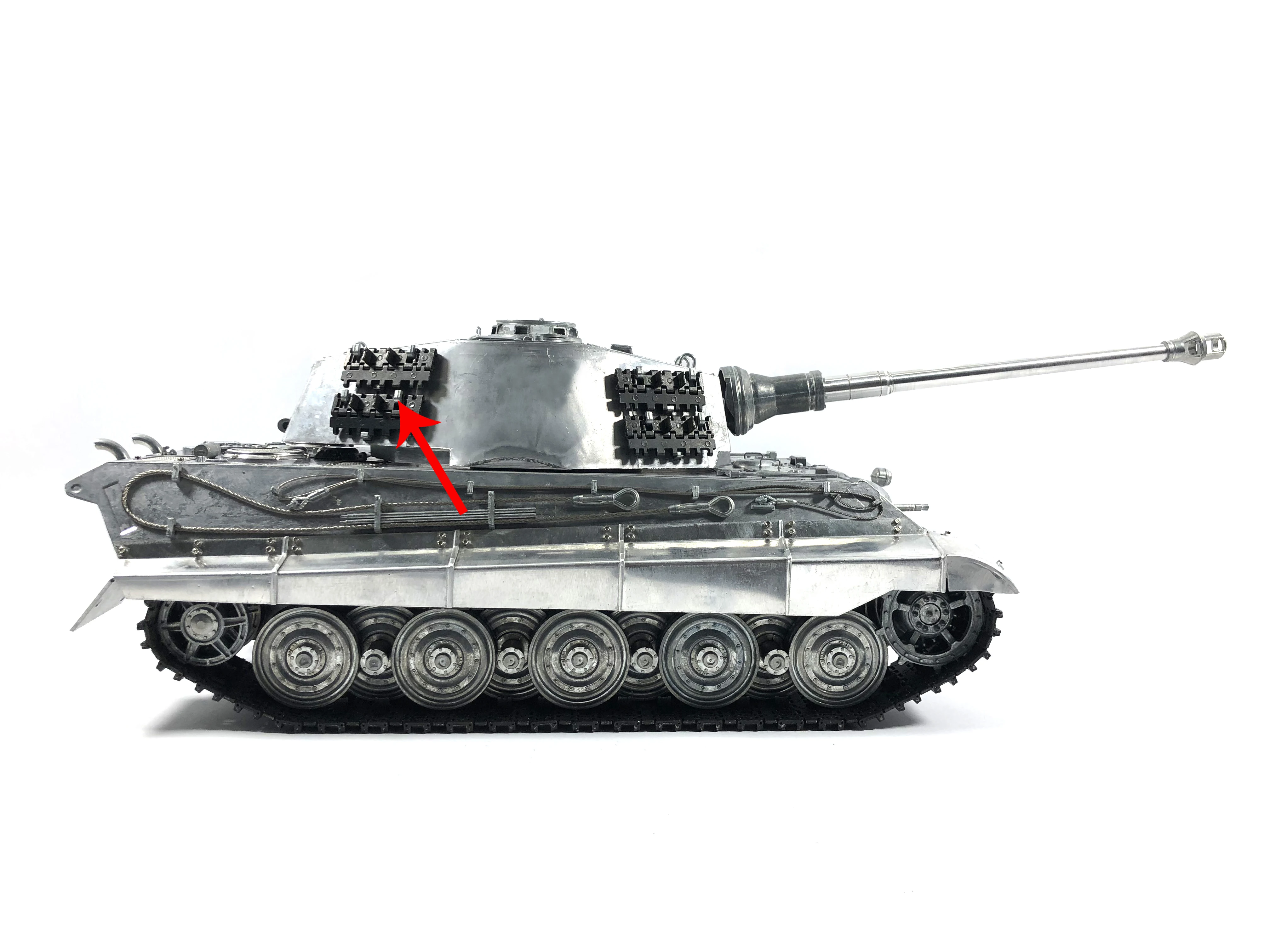 Mato 1/16 King Tiger RC Model Tank Turret Spare Tracks MT241 Metal Hooks