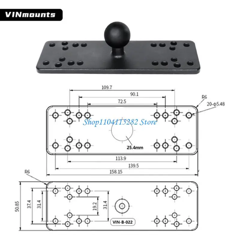 Fish Finder Bracket Heavy Duty Plastic Metal Universal Sonar Device Mount Fast Installation Corrosion Proof for Boats
