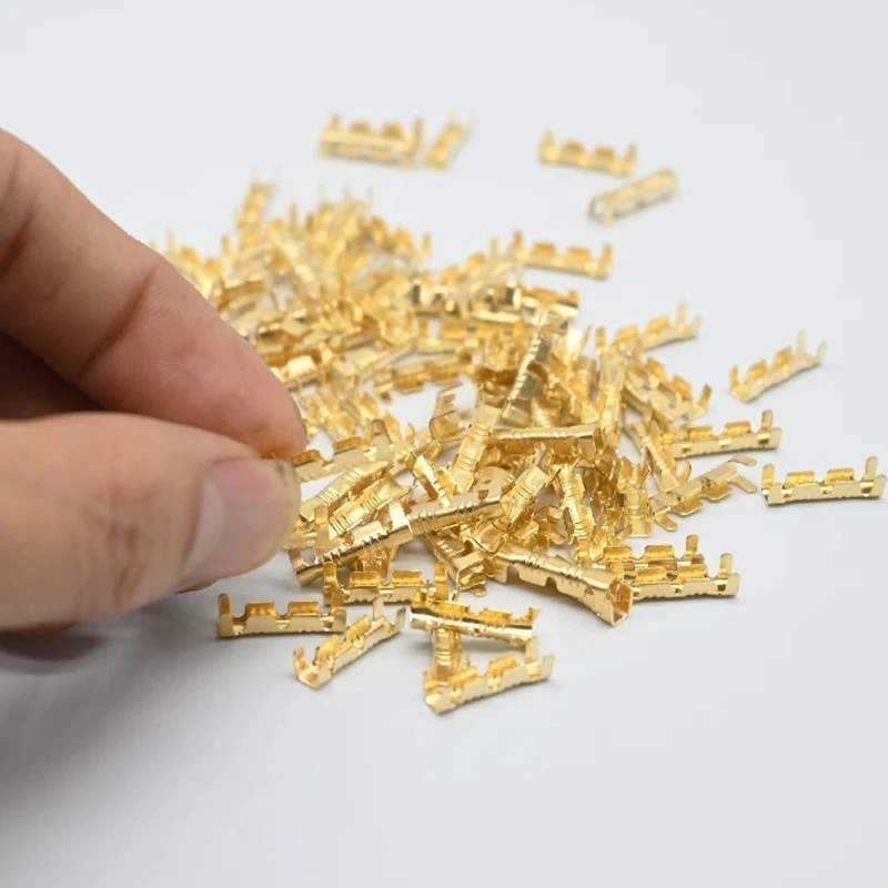 50/100/200PCS 453U-shaped Electrical Cable Connectors Tab Cold Insert Wire Connector Electricos Small Ceeth Terminal image 4