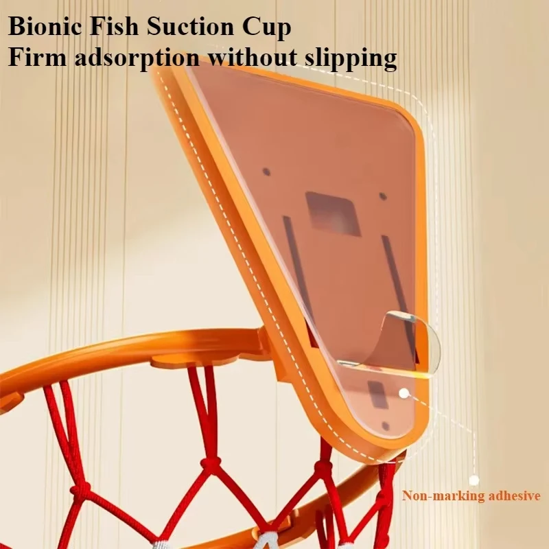 أطواق كرة السلة الداخلية للأطفال، أطواق كرة السلة المنزلية، كرة كتم الصوت، مثبتة على الحائط، معدات تدريب كرة السلة قابلة للطي #4