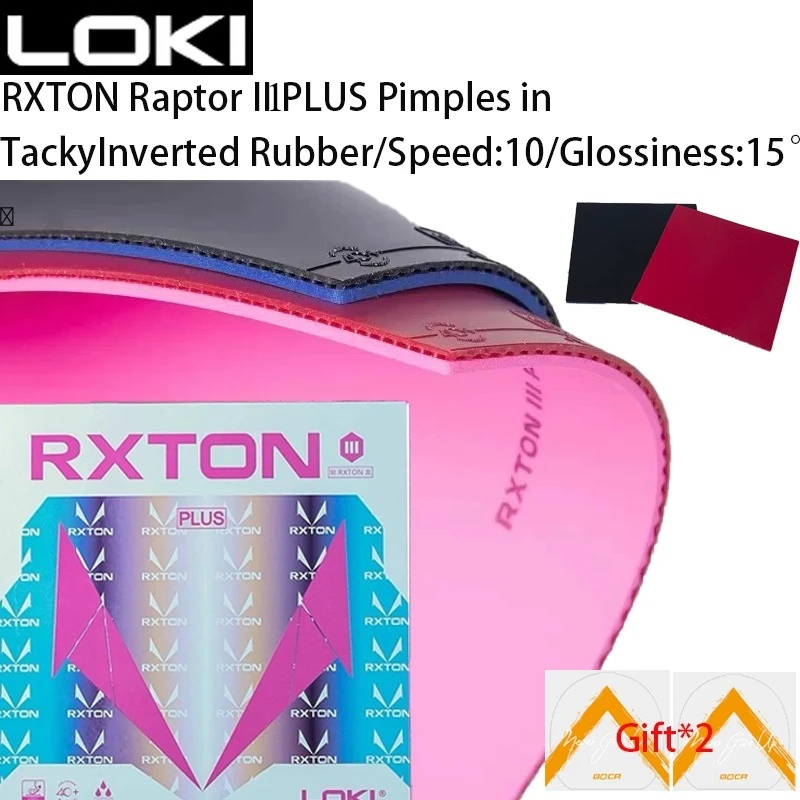 

LOKI RXTON RyzenIII PLUS Прыжки для пинг-понга в эластичных частицах резины Сильное вращение и резина для настольного тенниса