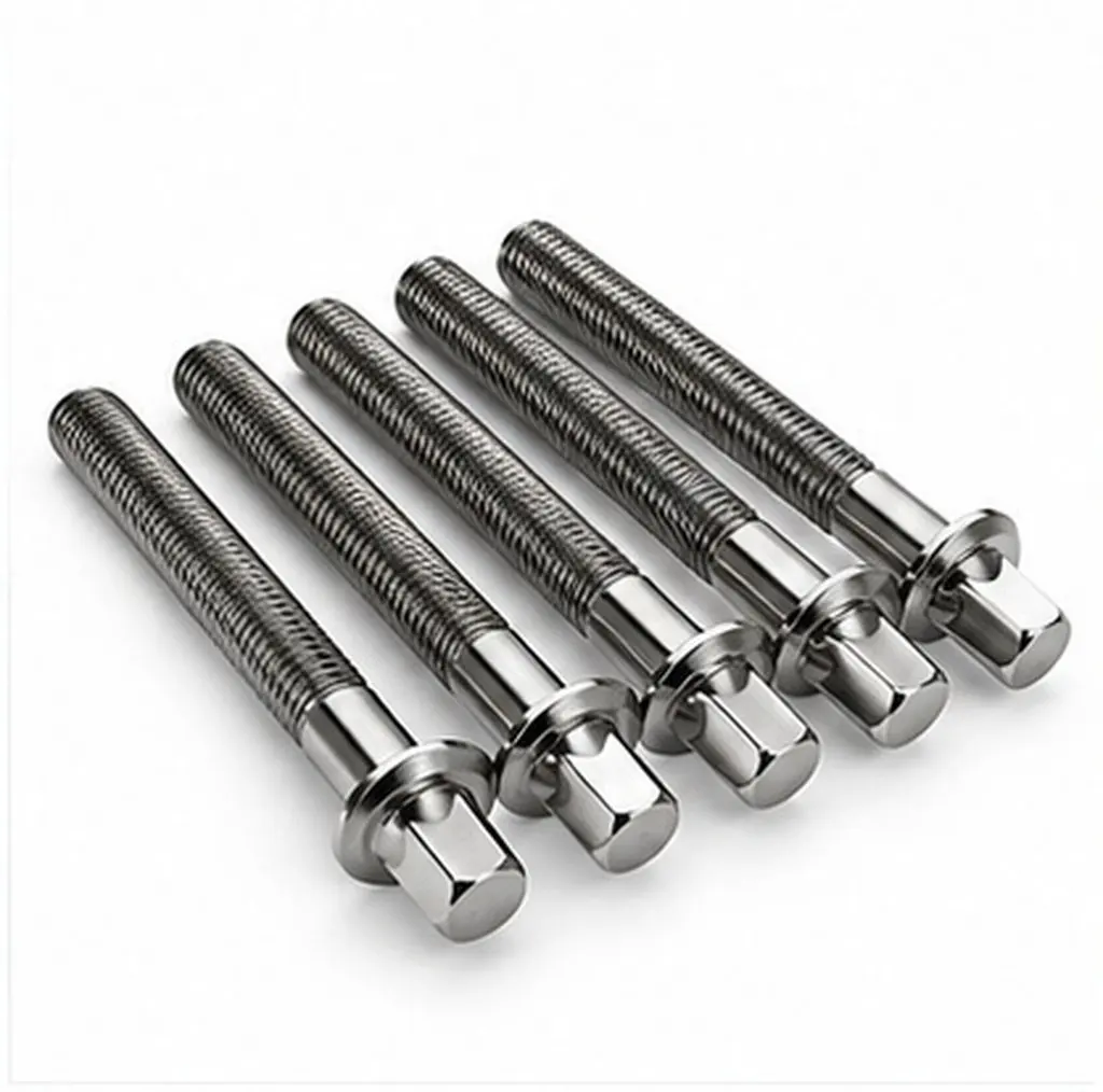 6Pcs Professional Drum Lug Screws with Washers Lightweight Strong Short Mounting Fasteners for Drum Hardware Replacement Parts