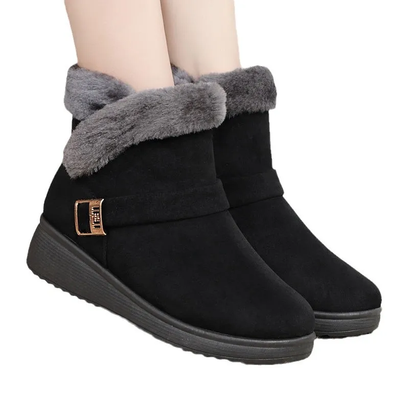 Women\'s Winter Boots Women\'s Winter New 2025 Women\'s Thickened Short Boots Casual Warm Shoes Women\'s Flat Anti-skid Women\'s Boot