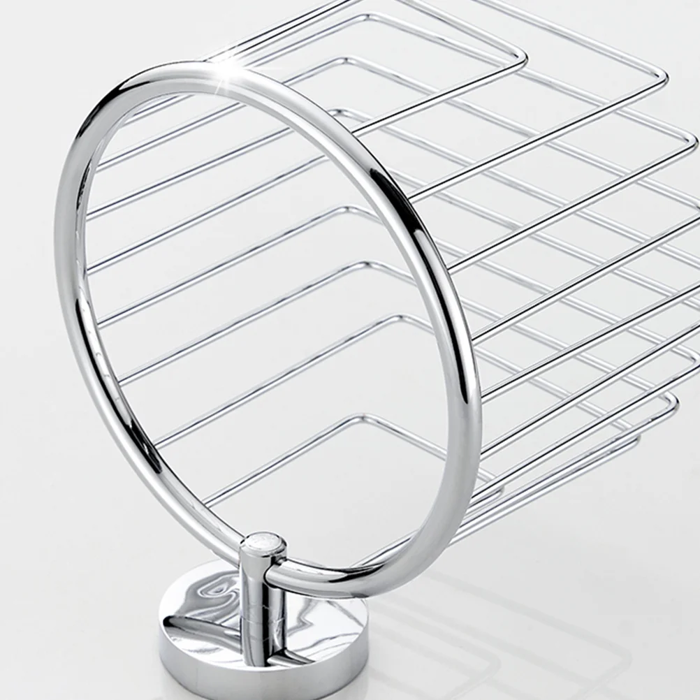 

1Pcs Non-Perforated Paper Rack Exquisite Workmanship Eco-Friendly Tissue Holder Silver Tissue Holder Paper Towel Shelf